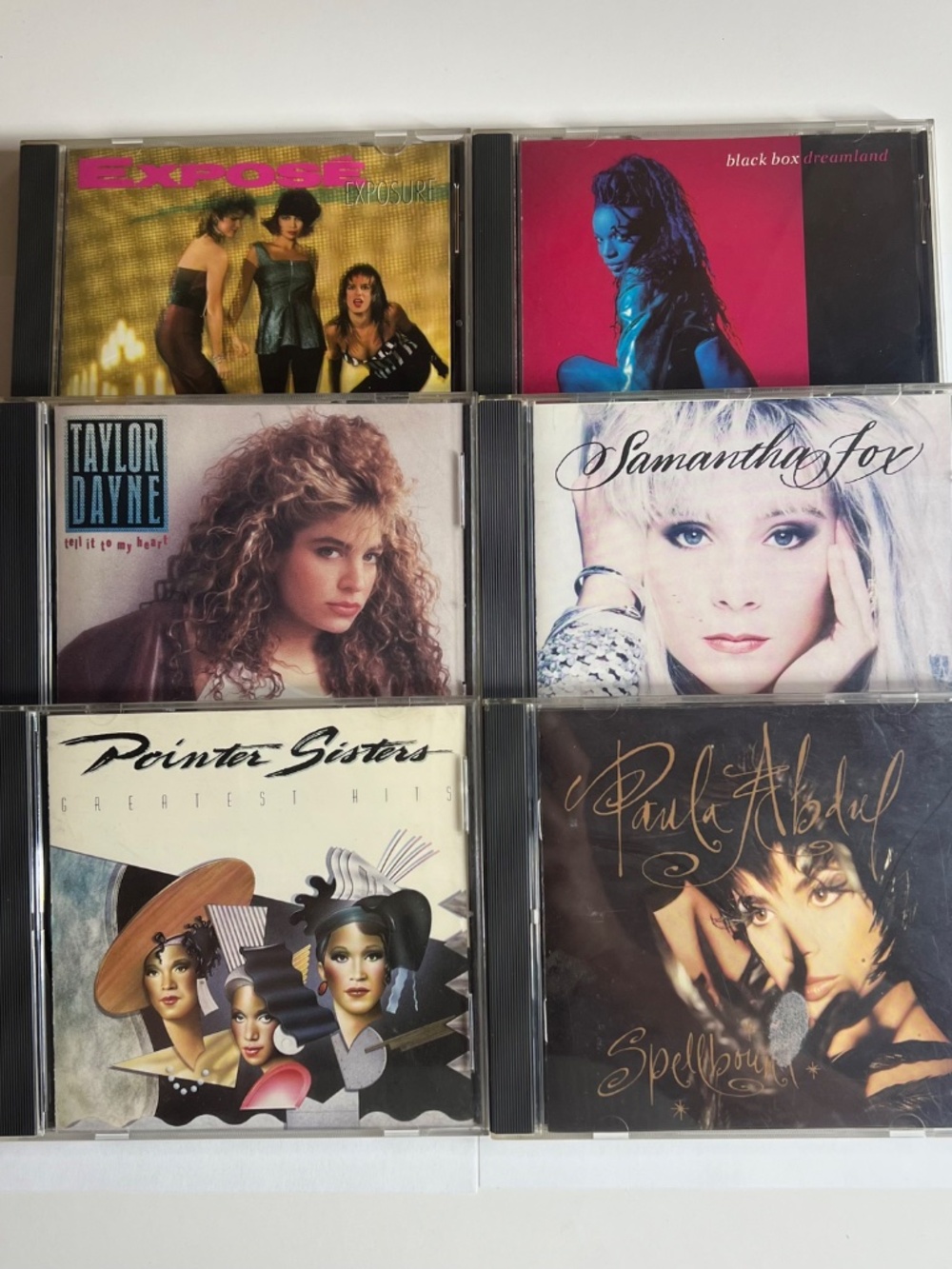 Vintage 80s 90s Dance Pop CD Lot-Expose Taylor Dayne Paula Abdul Black Box Set 6